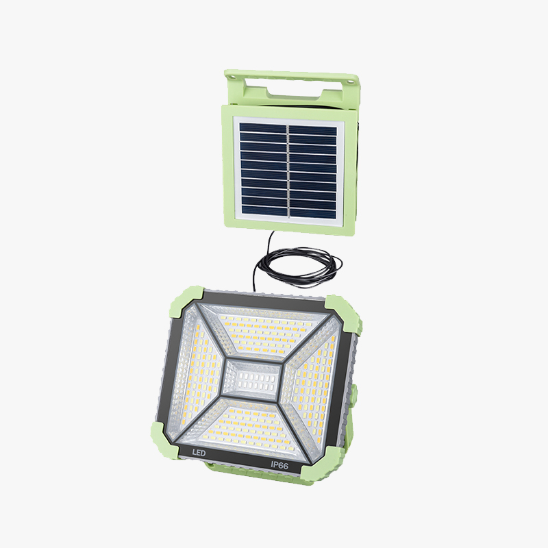 Solar Powered Remote Control Maliit na Limang Hole Flood Light